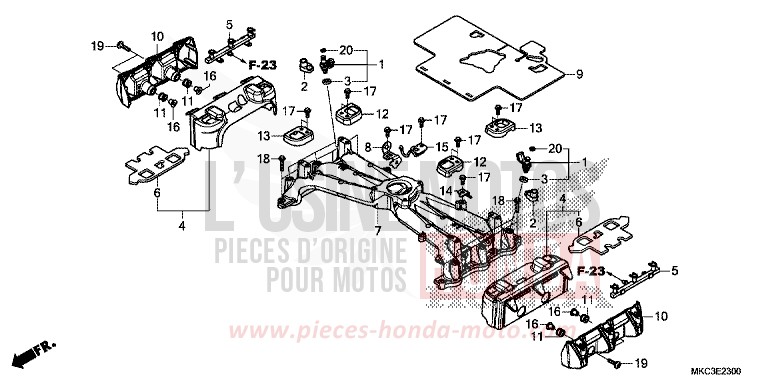INJECTOR for Gold Wing CANDY ARDENT RED (R367) from 2018